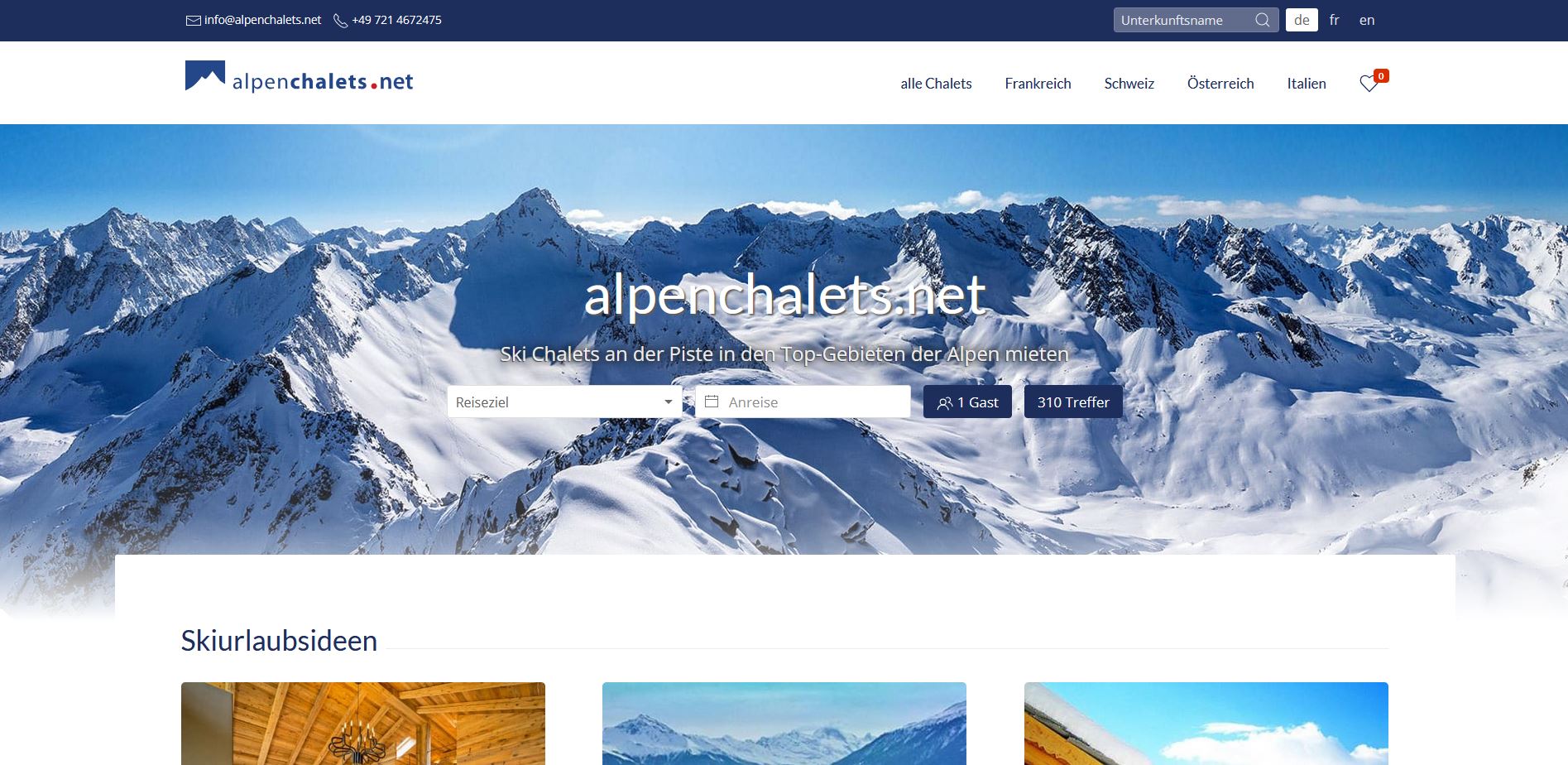 alpenchalets screenshot