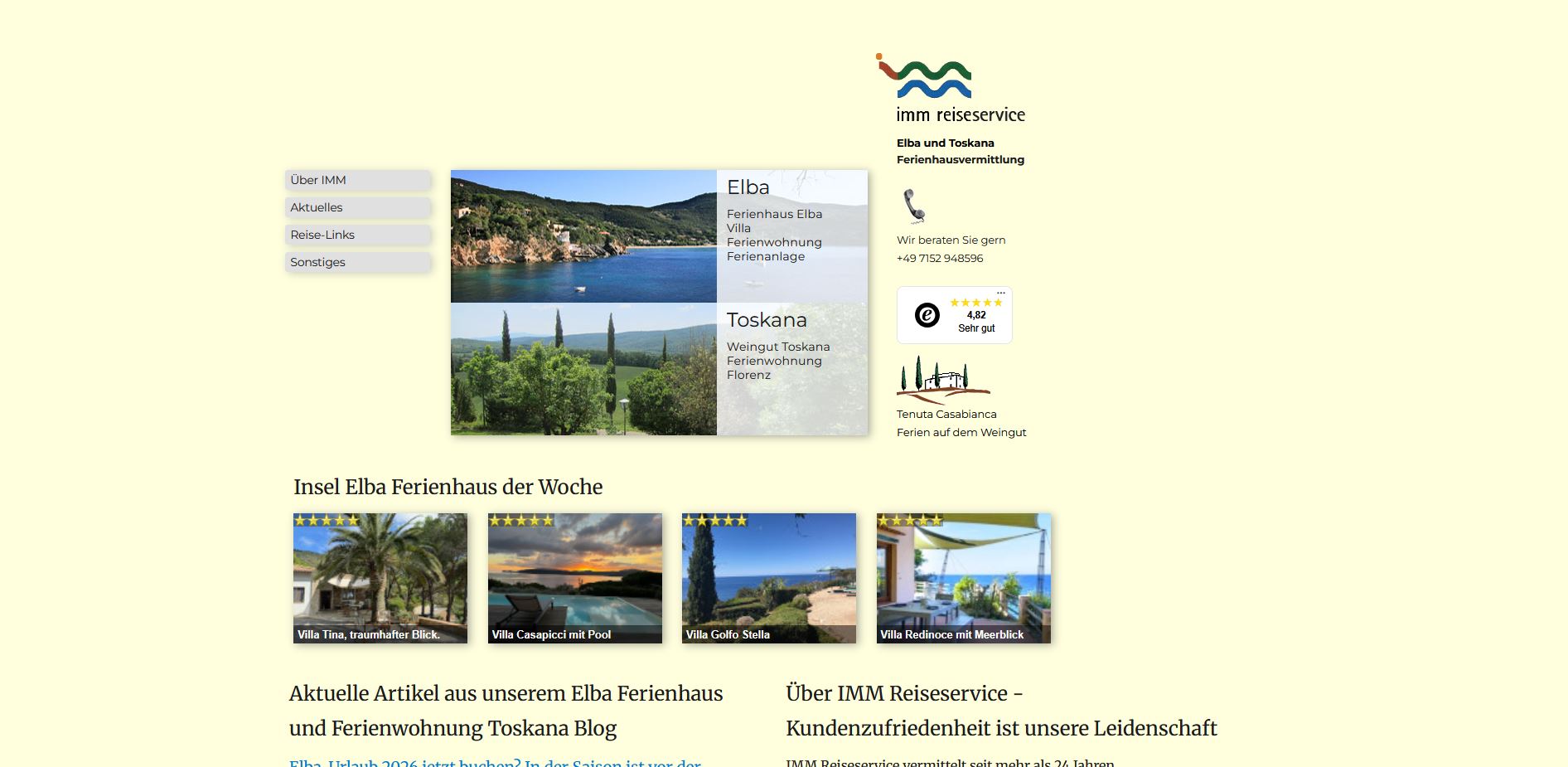 imm-reiseservice screenshot
